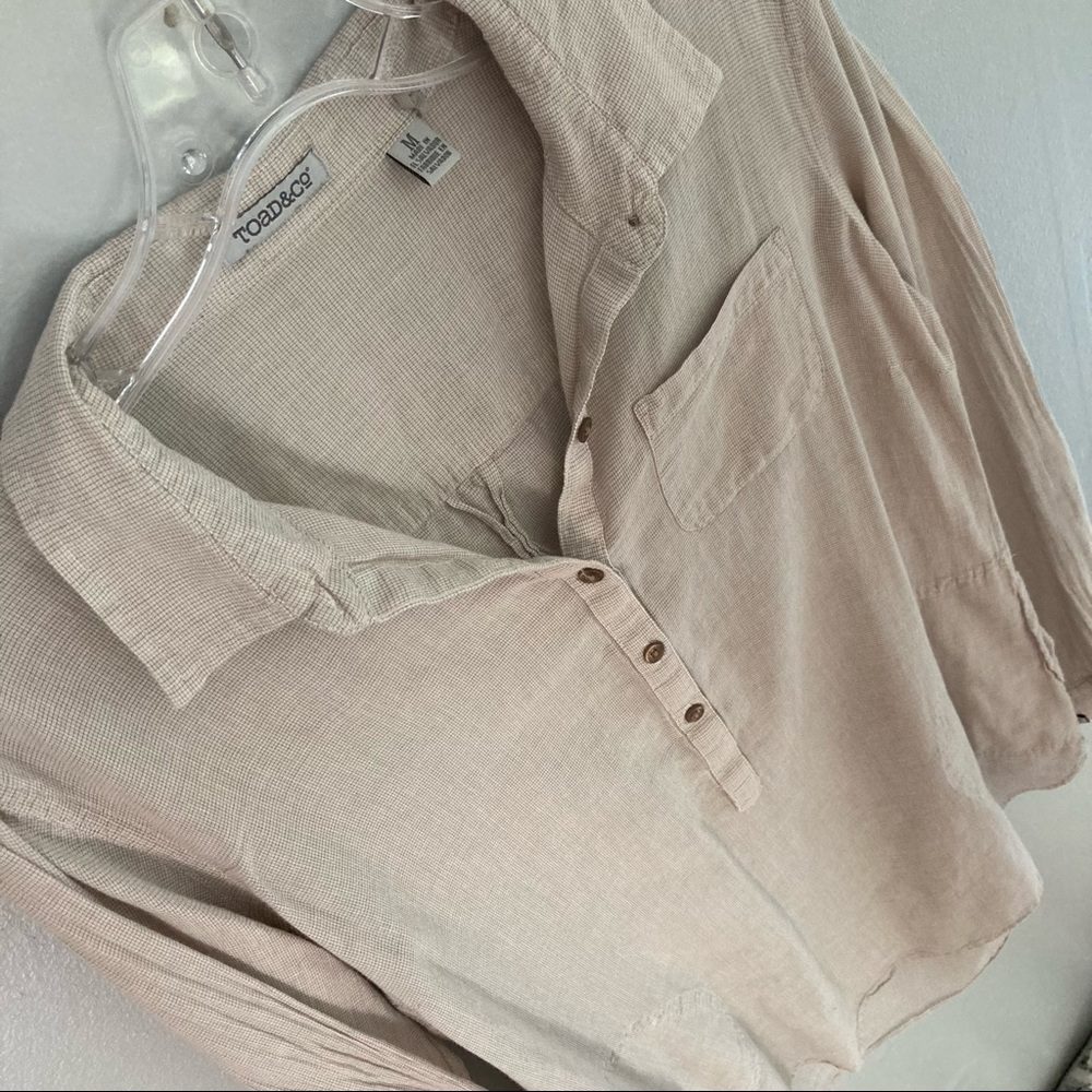 Toad&Co Lightweight Beige Swim Coverup Tunic